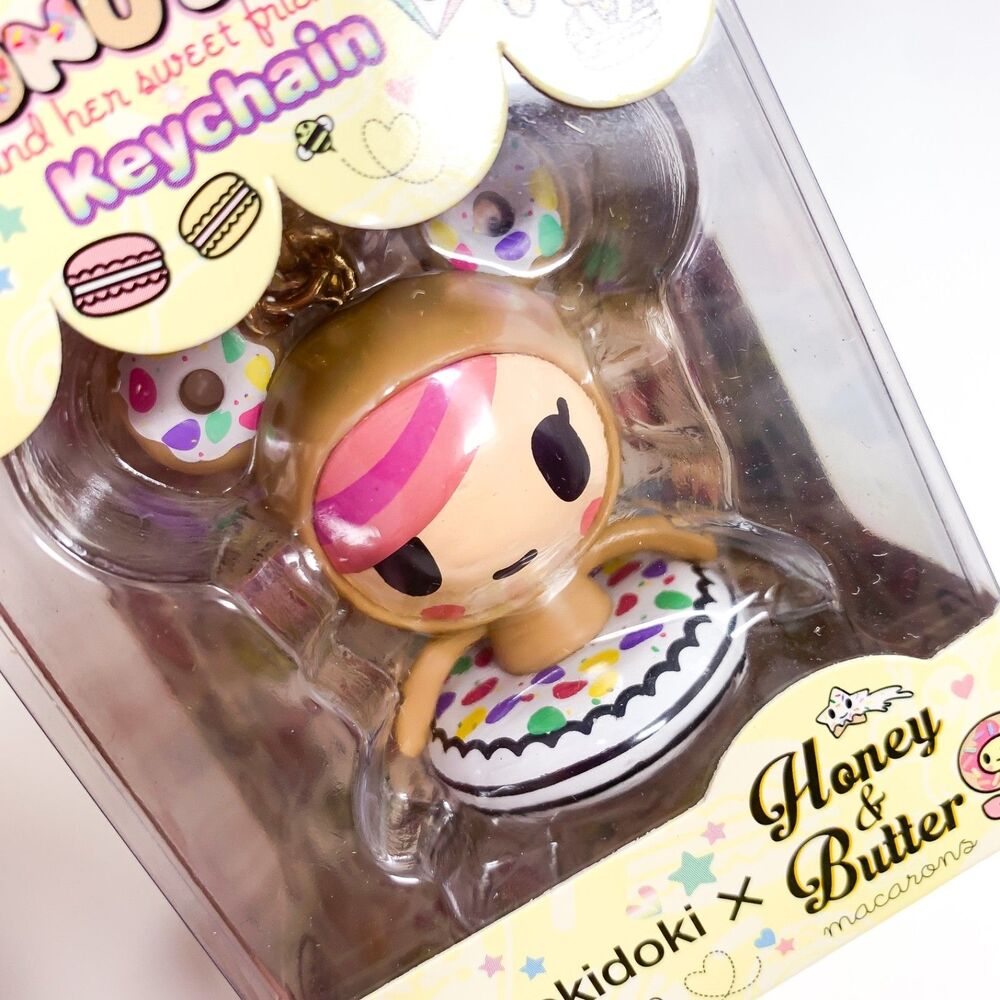 tokidoki x Honey & Butter Exclusive Donutella Collectible Keychain 2018, NIB - Picture 10 of 10